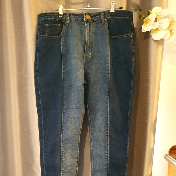 PrettyLittleThing Denim - PrettyLittleThing size 14 two-toned jeans